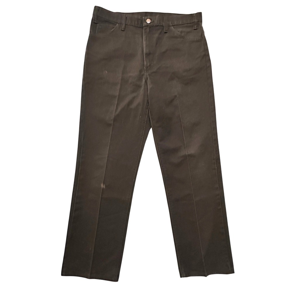 Vintage Big Mac Brown Workwear Pants 34x30 Straight Leg USA 70s Carpenter Skater
